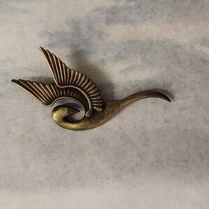 JJ Antique Brass Stylized bird